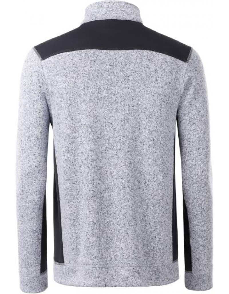 Îmbrăcăminte de lucru pentru bărbați, din fleece tricotat, cu fermoar 1/2 - rezistentă